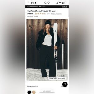 ALO Yoga Pursuit Trouser Regular S